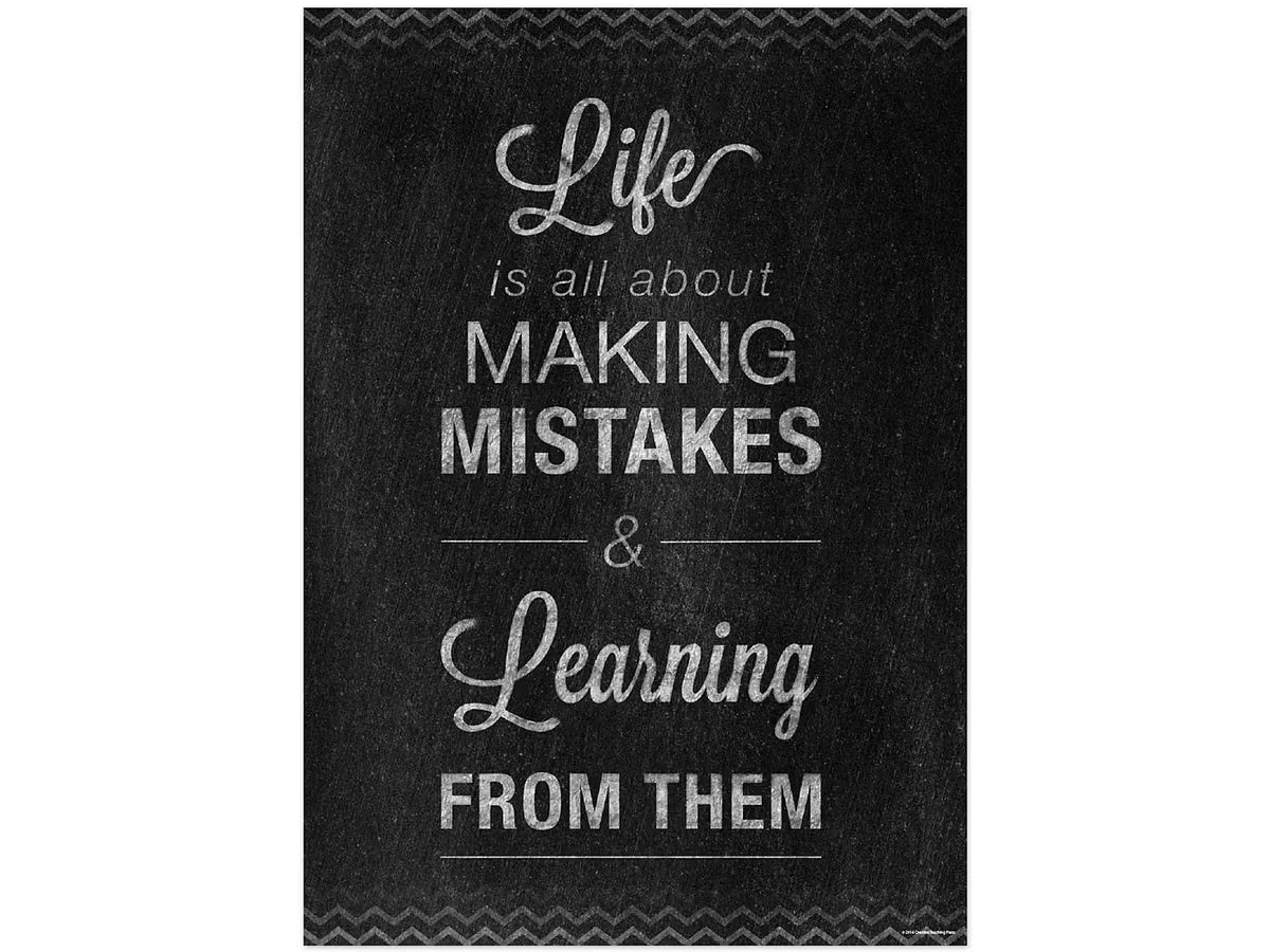 Chalk It Up! Learning from Mistakes Poster - US 6834