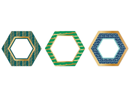 One World Foil Hexagon Accents - US 4424