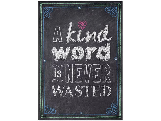 Chalk It Up! A Kind Word Is Never Wasted Poster - US 3547