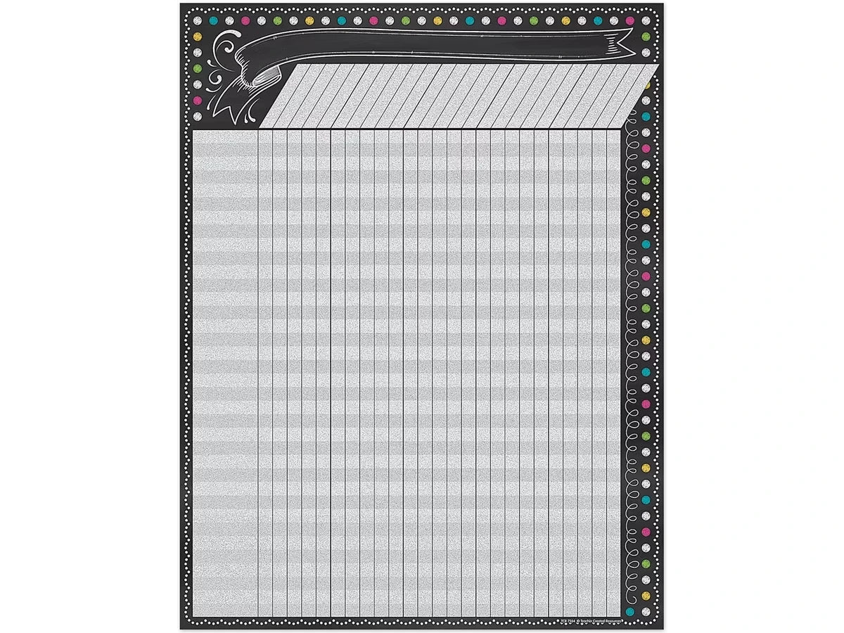 Chalkboard Brights Incentive Chart - US 8046