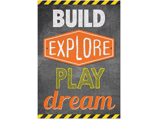 Under Construction! Build, Explore, Play, Dream Poster - US 9126