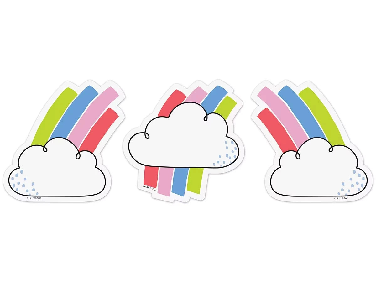 Rainbow Doodles Cloud Mini Accents - US 6304
