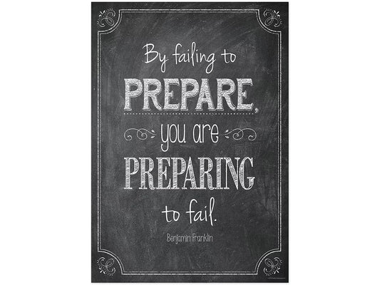 Chalk It Up! By Failing to Prepare… Poster - US 2572