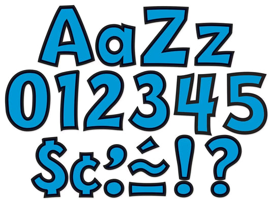 Blue Playful 4" Punch-Out Letters - US 4066