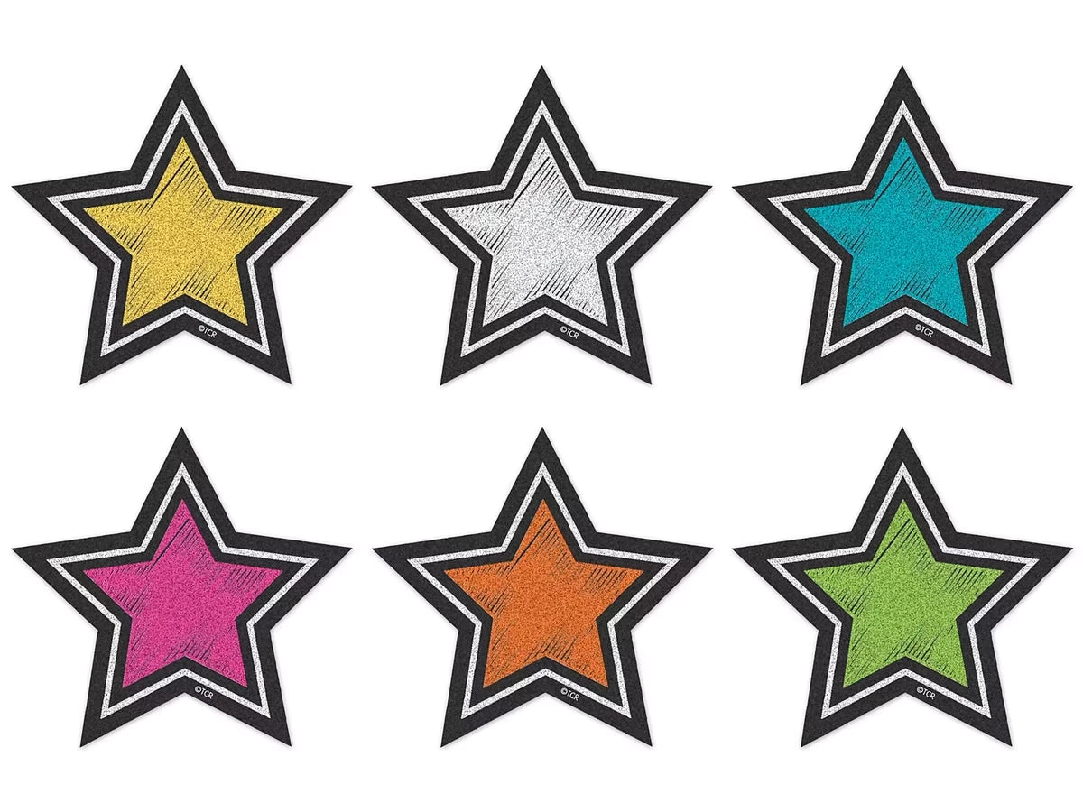 Chalkboard Brights Star Mini Accents - US 4820