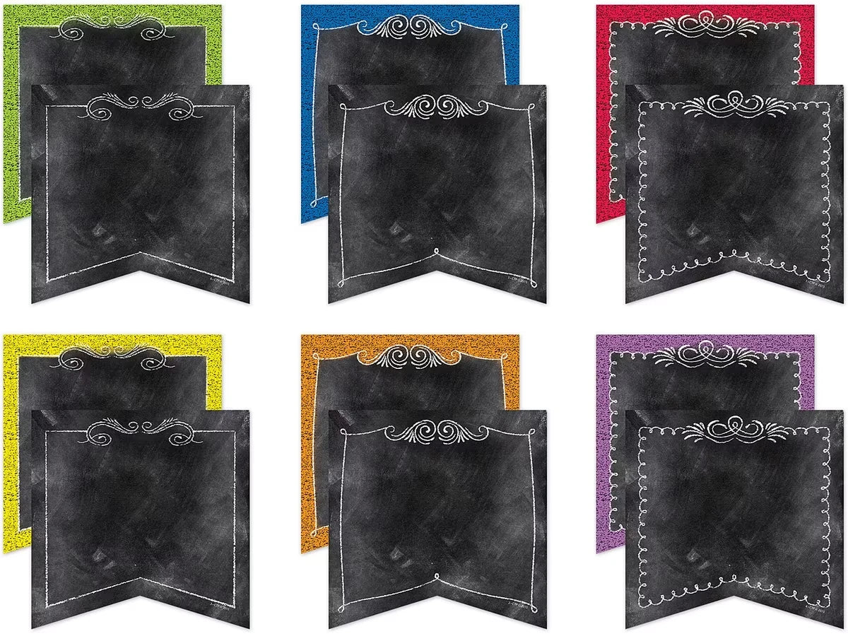 Chalk It Up! Double-Sided Pennant Accents - US 2606