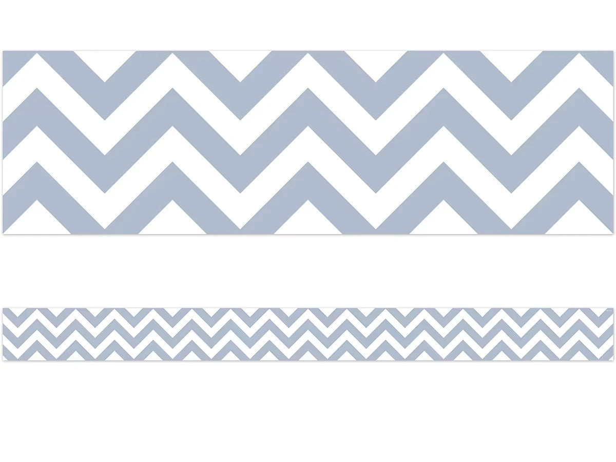 Slate Gray Chevron Border - US 8175