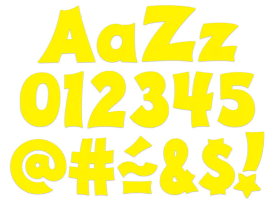 Yellow Spanish/English 4" Punch-Out Letters - US 1517
