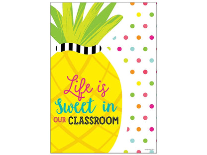 Simply Stylish Tropical Life Is Sweet in Our Classroom Poster - US 1910