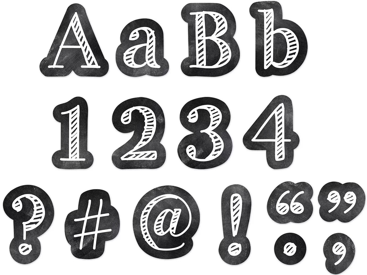 Chalk It Up! 4" Punch-Out Letters - US 4583