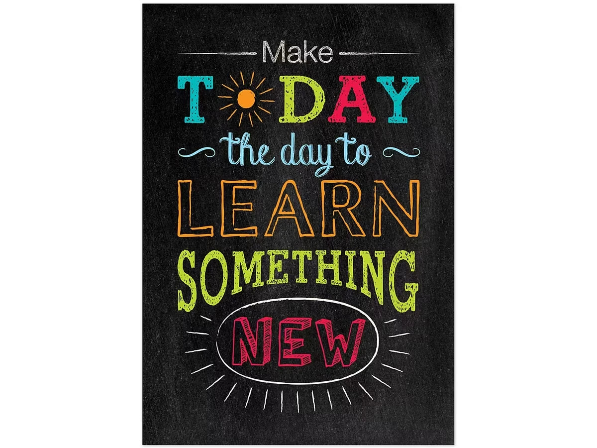 Chalk It Up! Learn Something New Poster - US 7684