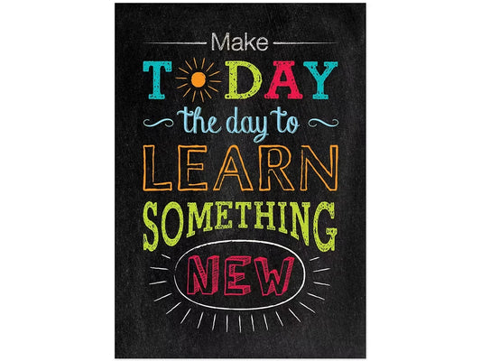 Chalk It Up! Learn Something New Poster - US 7684