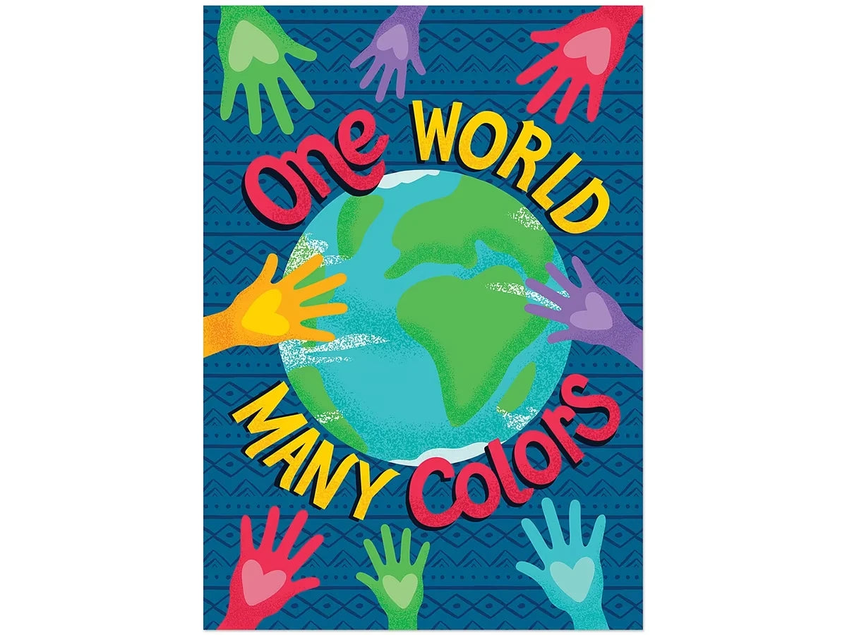 One World Many Colors Poster - US 3212