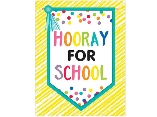 Just Teach Hooray for School Poster - US 1769