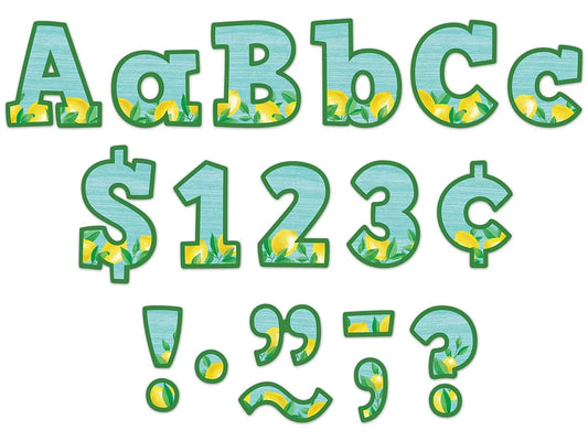 Lemon Zest 4" Punch-Out Letters - US 9452