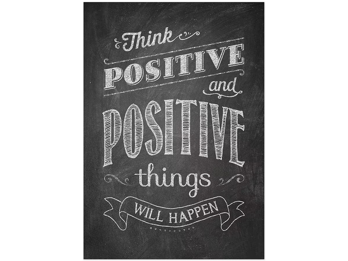 Chalk It Up! Think Positive Poster - US 8926