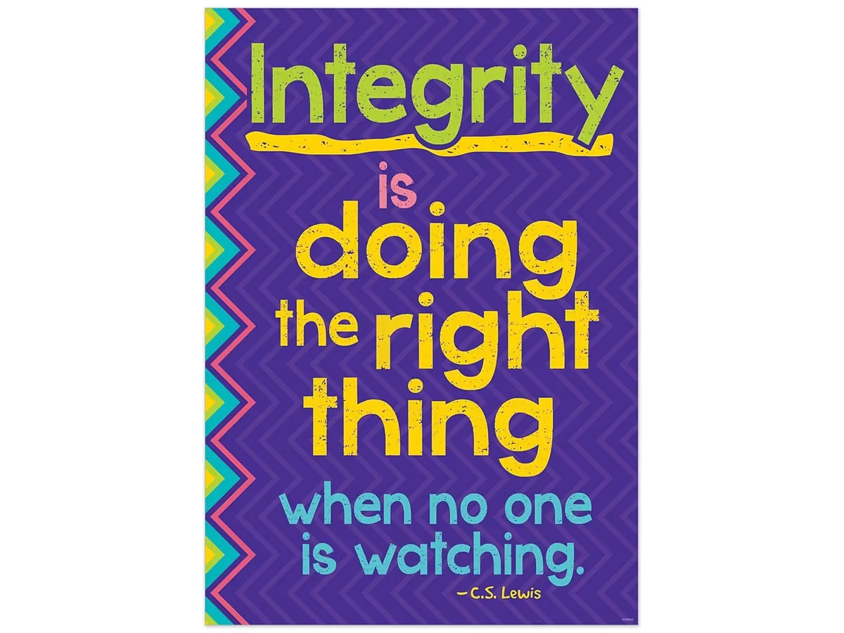 Integrity Is Doing the Right Thing Poster - US 2110