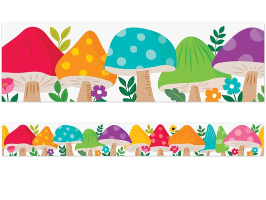 Woodland Friends Mushroom Border - US 5347