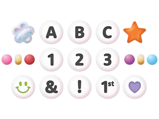 Friendship Beads 3 1/2" Punch-Out Letters - US 4751
