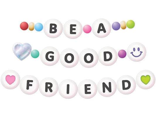 Friendship Beads 3 1/2" Punch-Out Letters - US 4751