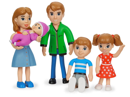 Lakeshore Pose & Play Dolls - Caucasian Family - US 3933
