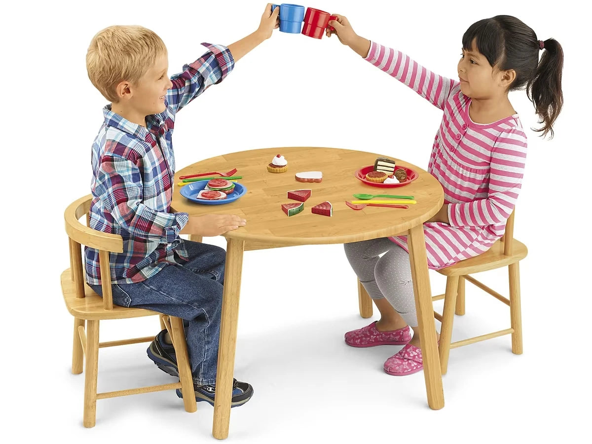 Butcher-Block Table and Chair Set - US 8380