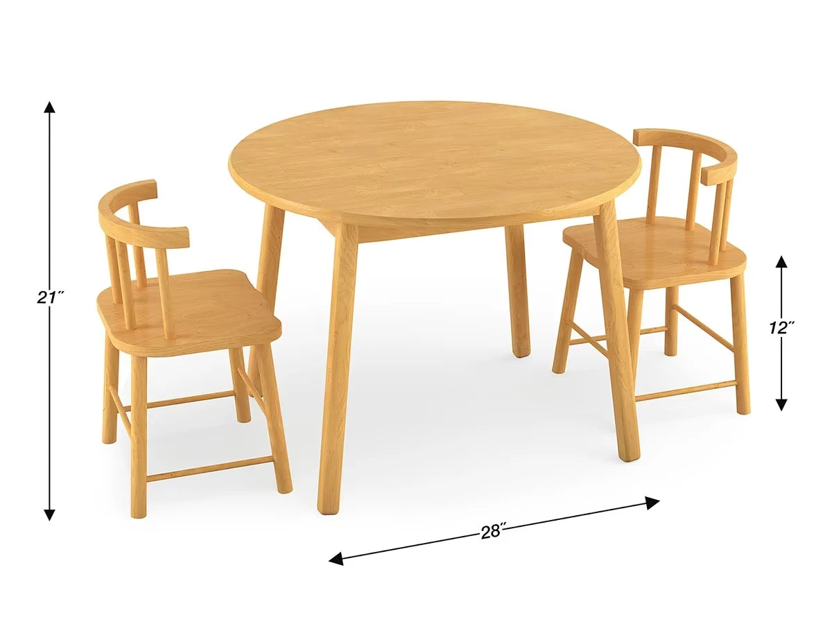 Butcher-Block Table and Chair Set - US 8380