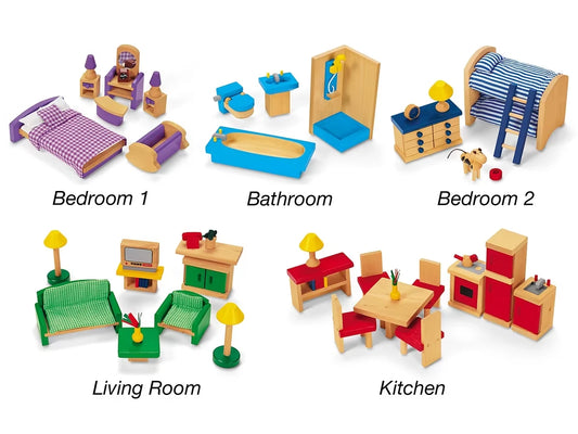 Play-All-Around Dollhouse Furniture - US 1087