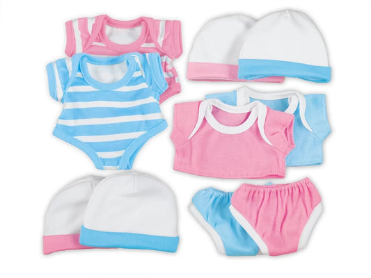 Bedtime Clothes for 10" Newborn Dolls - US 4581