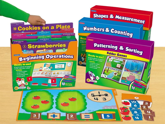 Early Math Folder Game Libraries - Pre K-K - Complete Set - US 3960