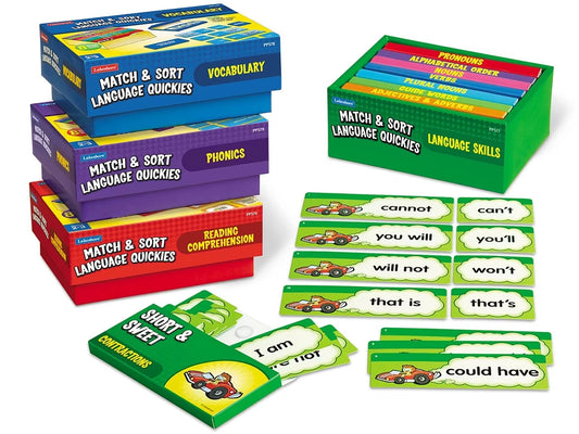 Match & Sort Language Quickies - Gr. 2-3 - Complete Set - US 1220