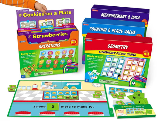 Math Folder Game Libraries - K-Gr. 1 - Complete Set - US 6790