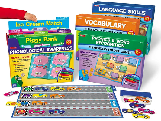 Reading Skills Folder Game Libraries - K-Gr. 1 - Complete Set - US 1392