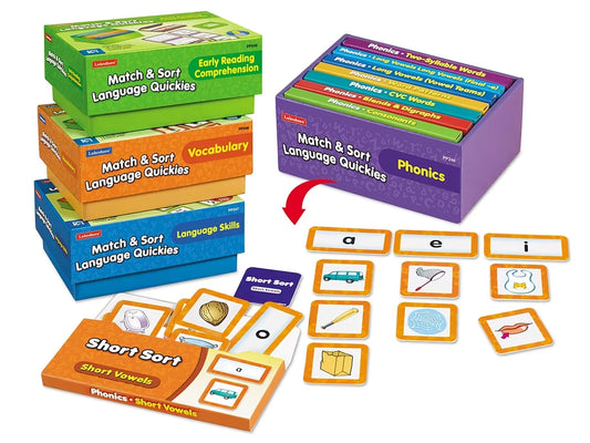 Match & Sort Language Quickies - K-Gr. 1 - Complete Set - US 9905