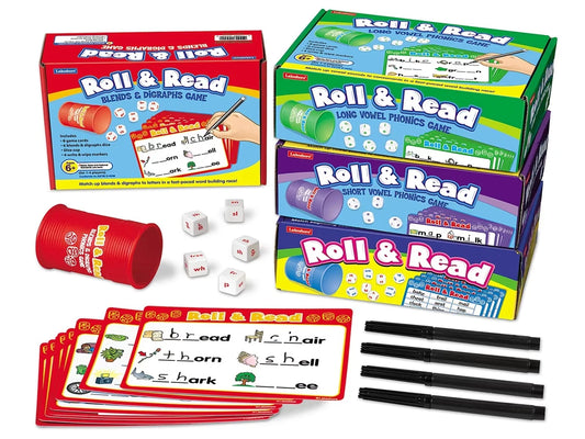 Roll & Read Phonics Games - Complete Set - US 9654