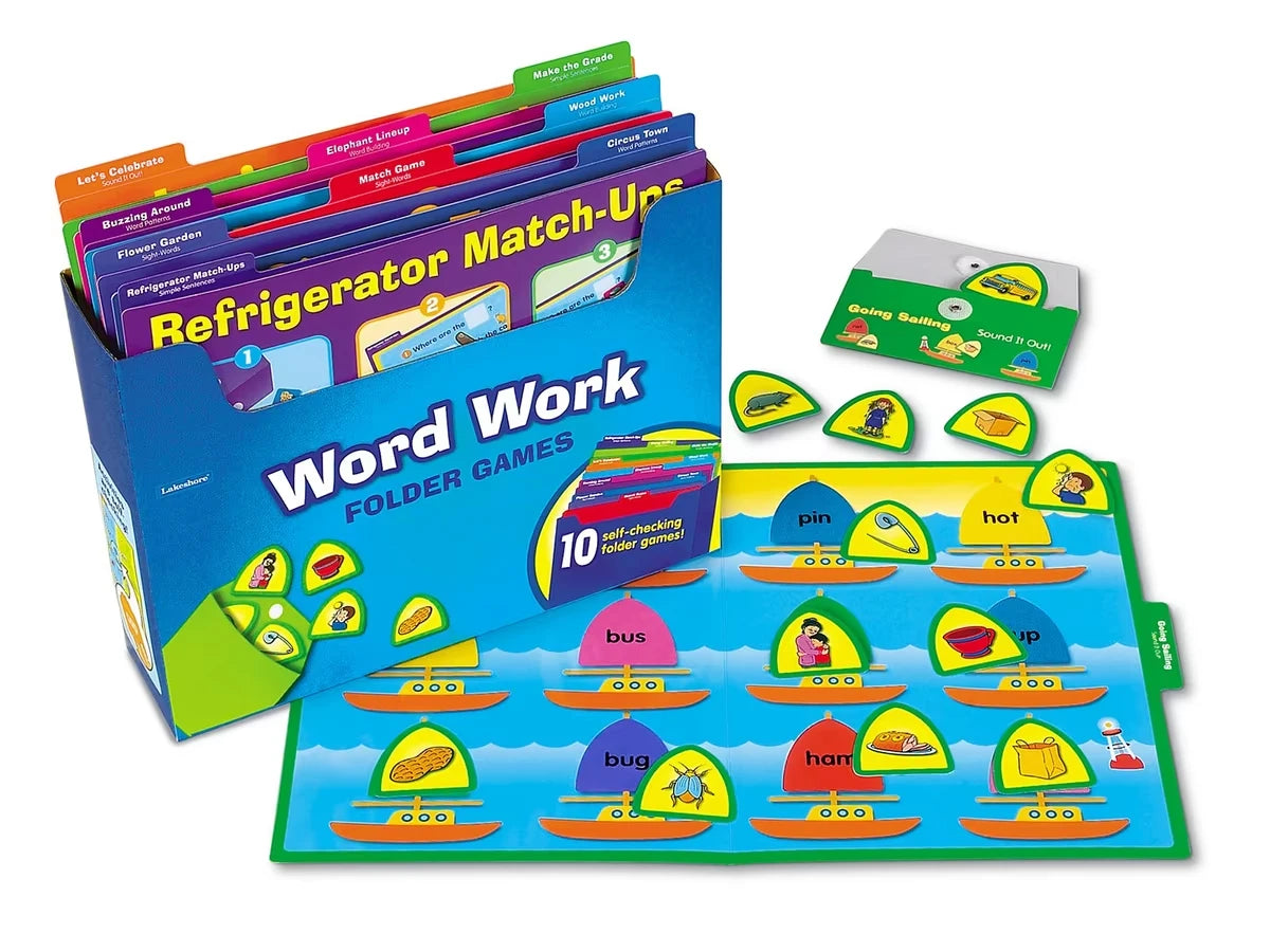 Word Work Folder Game Library - Pre K-K - US 4854