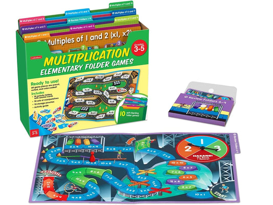 Multiplication Facts Folder Game Library - Gr. 3-5 - US 9566