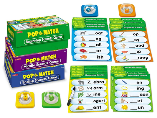 Pop & Match Beginning Phonics Games - Complete Set - US 7425