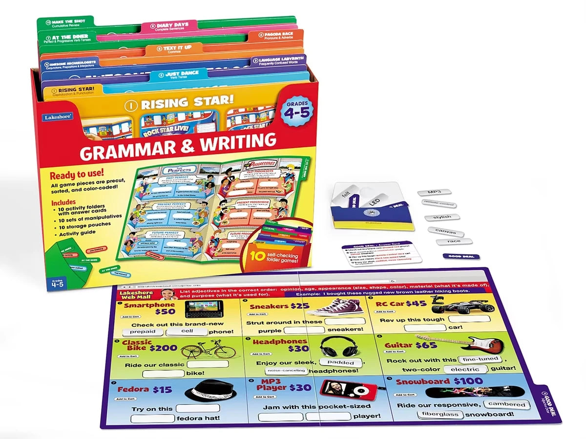 Grammar & Writing Folder Game Library - Gr. 4-5 - US 8051