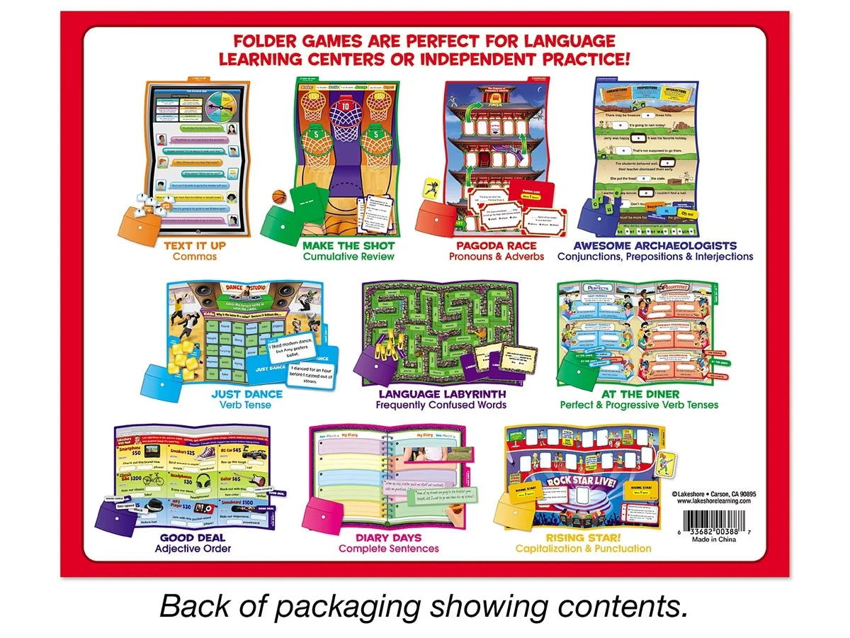 Grammar & Writing Folder Game Library - Gr. 4-5 - US 8051
