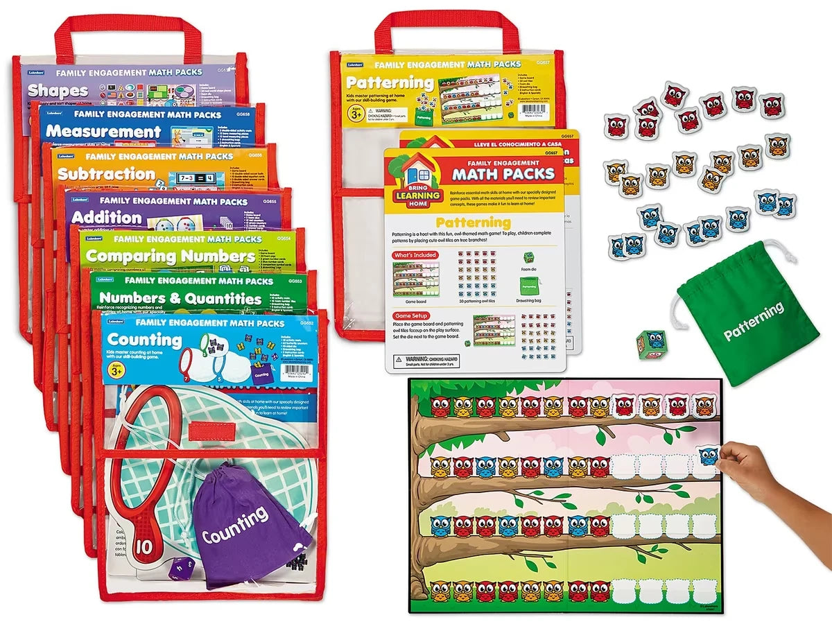 Family Engagement Math Packs - Preschool-Kindergarten - Complete Set - US 9286