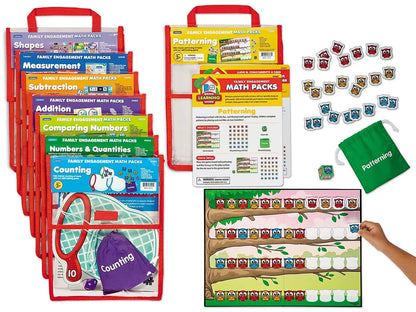 Family Engagement Math Packs - Preschool-Kindergarten - Complete Set - US 9286