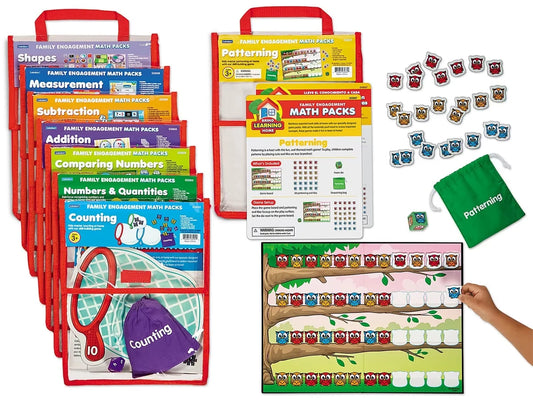 Family Engagement Math Packs - Preschool-Kindergarten - Complete Set - US 9286