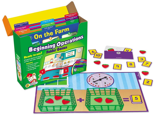 Beginning Operations Folder Game Library - Pre K-K - US 1072
