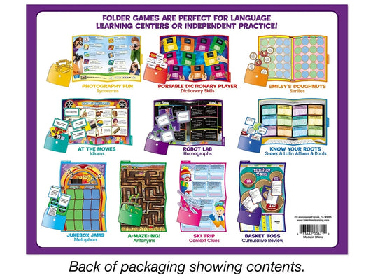 Vocabulary Folder Game Library - Gr. 4-5 - US 4656