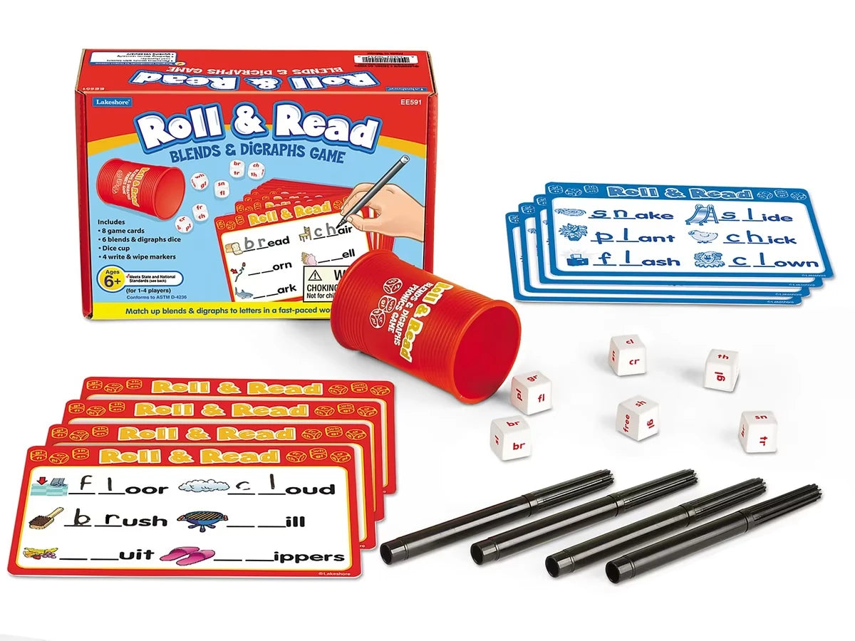 Roll & Read Blends & Digraphs Game - US 1546