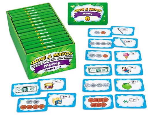 Grab & Match Leveled Money Quickies - Gr. 2-3 - US 8624