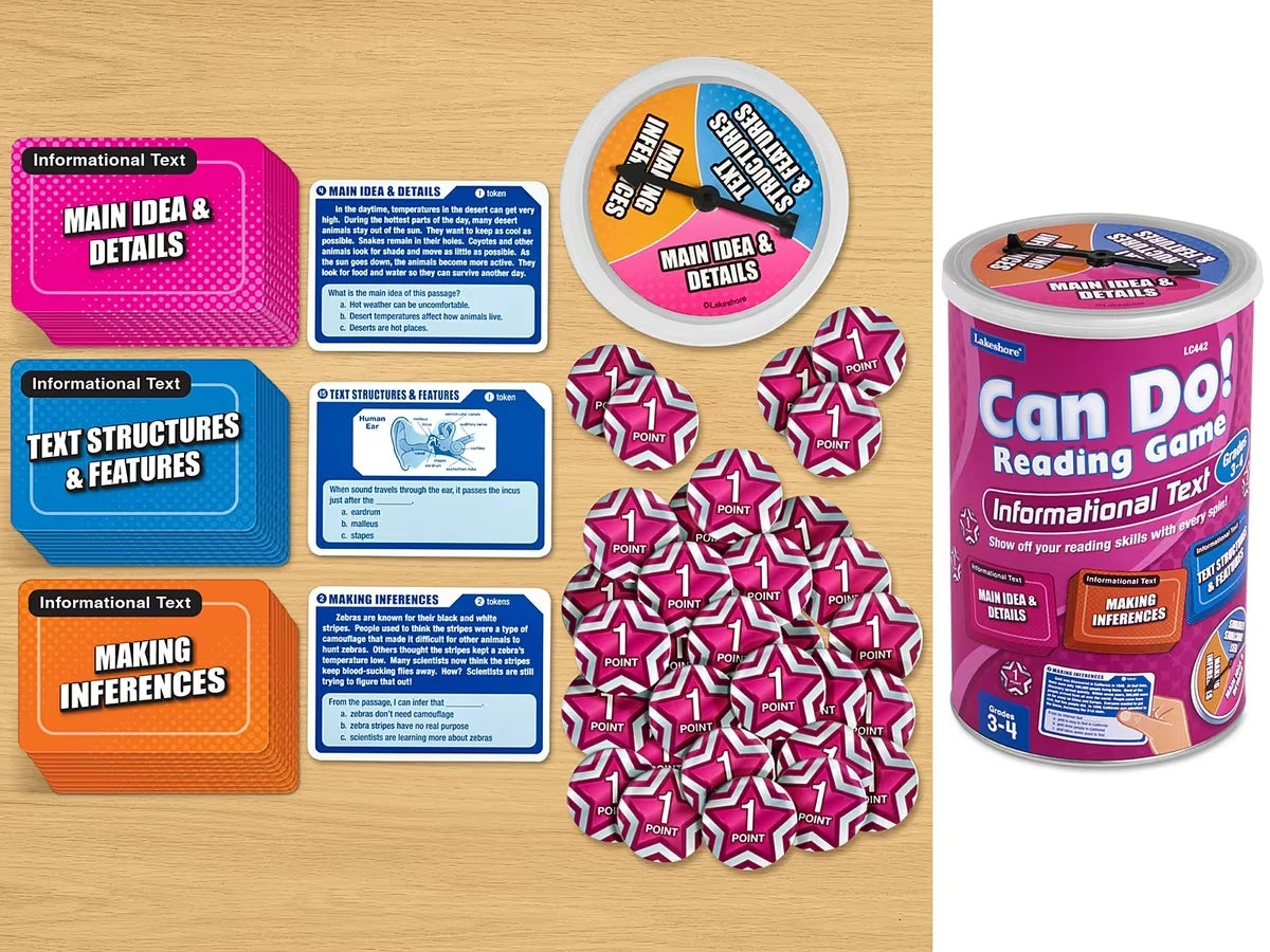Can Do! Reading Informational Text Game - Gr. 3-4 - US 4367