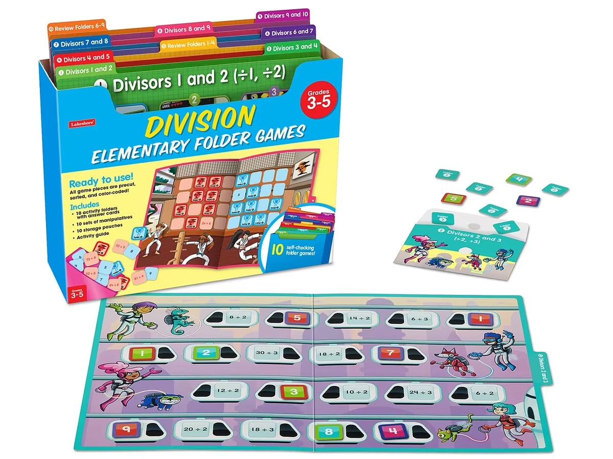 Division Facts Folder Game Library - Gr. 3-5 - US 8609