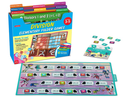Division Facts Folder Game Library - Gr. 3-5 - US 8609
